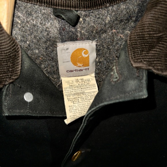 Vintage Carhartt Blanket Lined Chore Jacket Mens 46r Workwear Western Farm - Picture 4 of 8